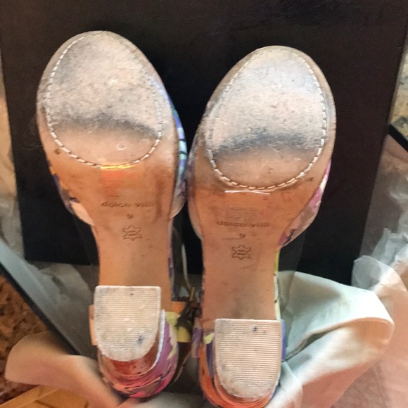 Trending look! Dolce Vita floral platform heels EUC - Picture 5 of 10